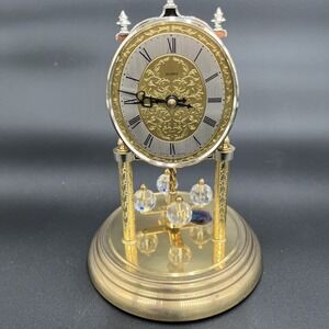 Quartz Dome Clock With Rotating Pendulum Works Perfect Battery Operated.